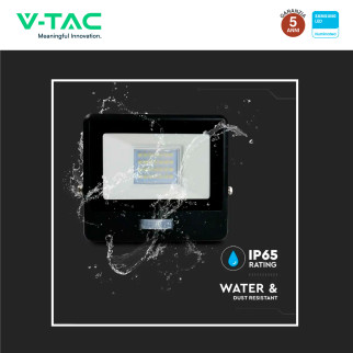 VT-128S Faro LED 20W SMD Chip Samsung con Sensore IP65 V-Tac