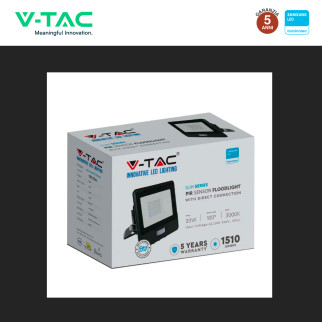 VT-128S Faro LED 20W SMD Chip Samsung con Sensore IP65 V-Tac