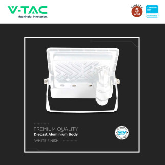 Faro LED 20W SMD VT-128S Chip Samsung con Sensore IP65 V-Tac