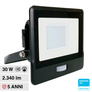 VT-138S Faro LED 30W SMD Chip Samsung con Sensore IP65 V-Tac