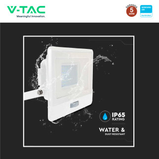 Faro LED 30W SMD Chip VT-138S Samsung con Sensore IP65 V-Tac