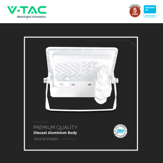 Faro LED 30W SMD Chip VT-138S Samsung con Sensore IP65 V-Tac