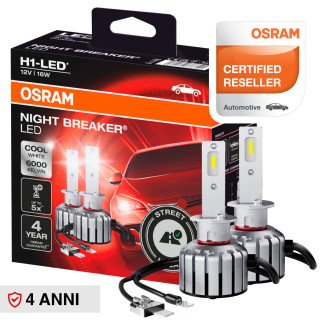 Lampadina LED Auto Night Breaker LED Plug&Play H1 12V 16W Osram