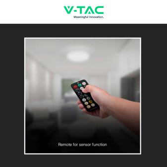 VT-8630 Plafoniera LED Rotonda 36W SMD IP44 Colore Bianco V-Tac