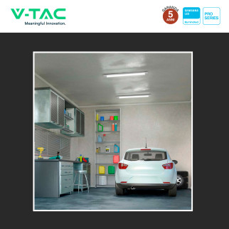 Tubo LED Prismatico Plafoniera 10W 30cm VT-8-10 V-Tac Pro