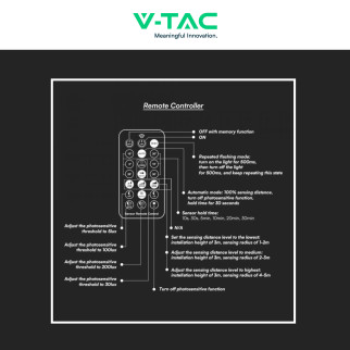 VT-8630 Plafoniera LED Rotonda 18W SMD IP44 Colore Bianco V-Tac