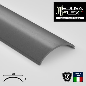 Medusaflex Aurelia Copertura Angolare Grigio Fumé per Profilo in Alluminio