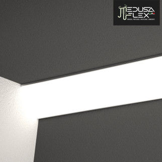 Medusaflex Aurelia Copertura Angolare Grigio Fumé per Profilo in Alluminio