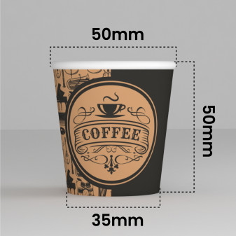 200 Bicchierini da Caffè in Carta Riciclabile PubCup Mix da 65ml