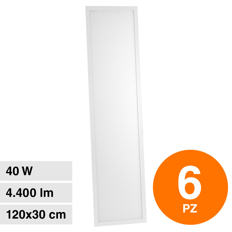 VT-6147 6 Pannelli LED Rettangolari 120x30 40W SMD Driver V-Tac