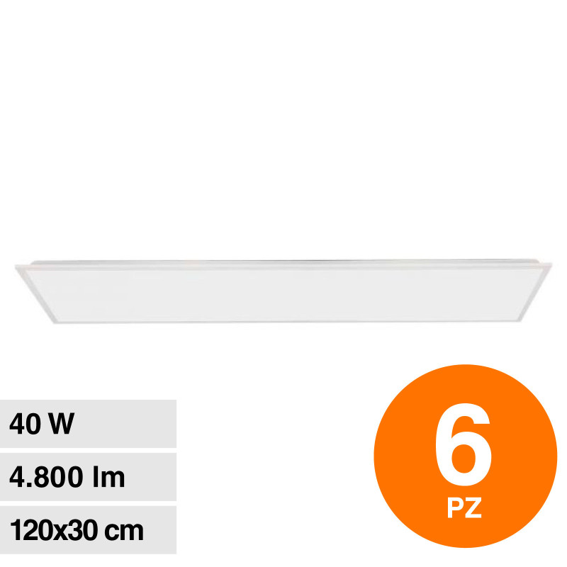 VT-61140 6 Pannelli LED Rettangolari 120x30 40W SMD Driver V-Tac