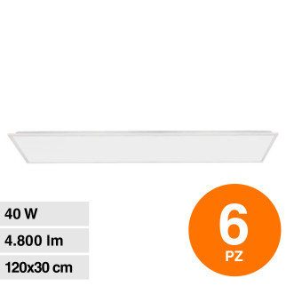VT-61140 6 Pannelli LED Rettangolari 120x30 40W SMD Driver V-Tac