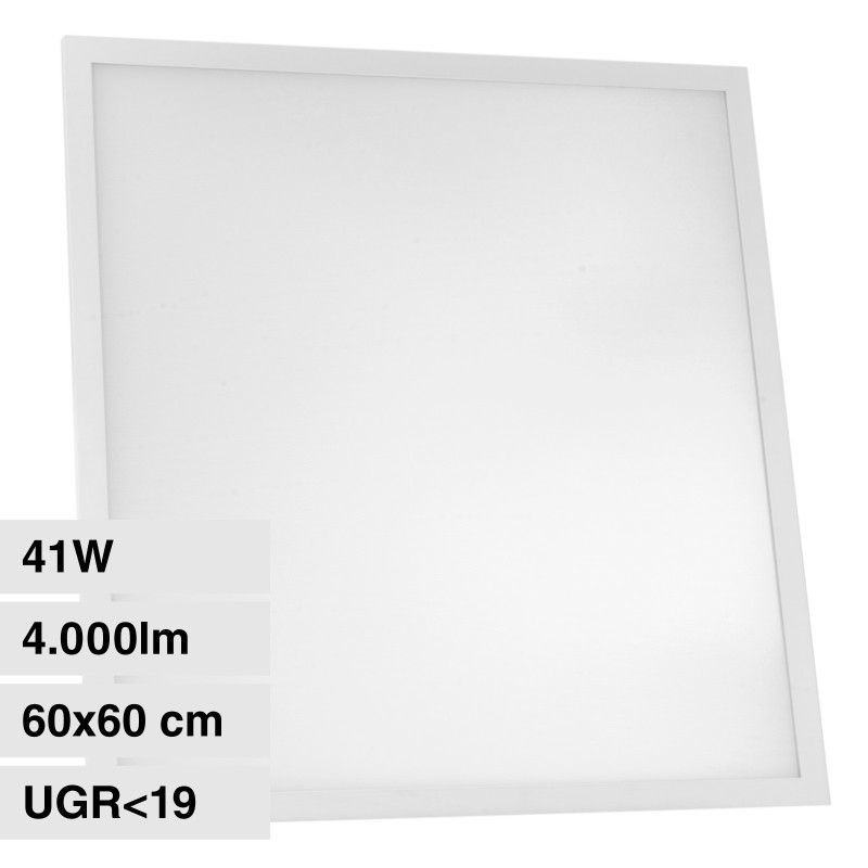 Pannello LED Quadrato 60x60 41W SMD UGR≤19 con Driver Life
