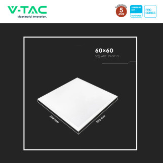 VT-629-1 Pannello LED Quadrato 29W SMD Samsung V-Tac Pro