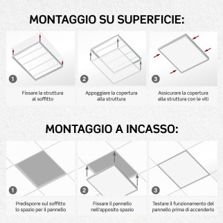 Pannello LED 60x60 41W SMD UGR≤19 Life con Driver Philips