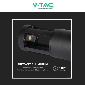 VT-830 Lampada LED Giardino 10W COB CREE Nera IP65 V-Tac