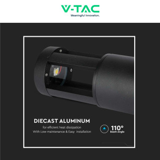 VT-830 Lampada LED Giardino 10W COB CREE Nera IP65 V-Tac