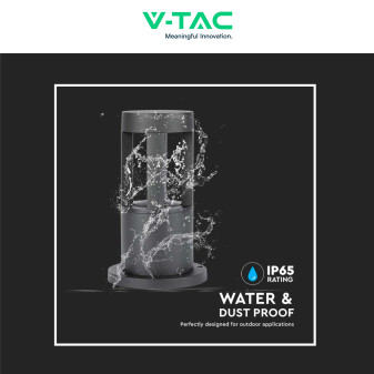 VT-830 Lampada LED Giardino 10W COB CREE Nera IP65 V-Tac