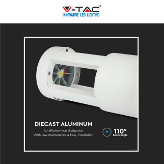VT-830 Lampada LED Giardino 10W COB CREE Bianca IP65 V-Tac