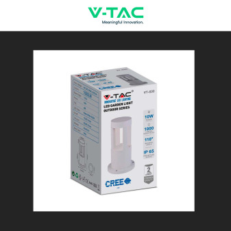 VT-830 Lampada LED Giardino 10W COB CREE Bianca IP65 V-Tac