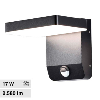 VT-11020S Lampada LED da Muro Sensore PIR 17W IP65 V-Tac