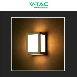 VT-822 Lampada LED Muro 12W SMD Applique Grigia IP65 V-Tac