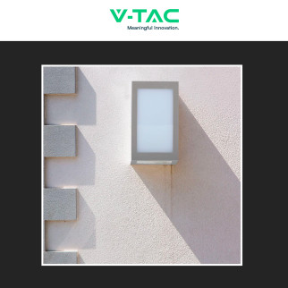 VT-822 Lampada LED Muro 12W SMD Applique Grigia IP65 V-Tac