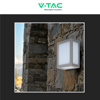 VT-822 Lampada LED Muro 12W SMD Applique Grigia IP65 V-Tac