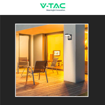 VT-11020 Lampada LED da Muro 17W SMD IP65 Nera V-Tac