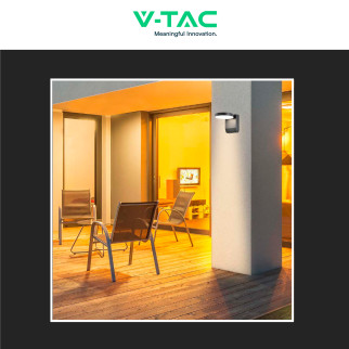 VT-11020 Lampada LED da Muro 17W SMD IP65 Nera V-Tac