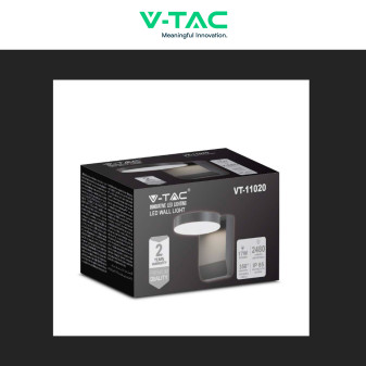 VT-11020 Lampada LED da Muro 17W SMD IP65 Nera V-Tac