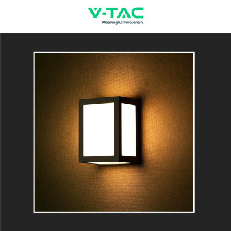 VT-822 Lampada LED da Muro 12W SMD Applique Nera IP65 V-Tac