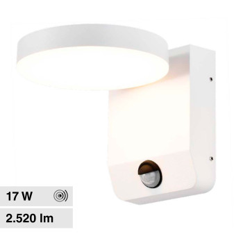 VT-11020S Lampada LED da Muro IP65 17W Sensore PIR V-Tac
