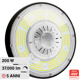 VT-9219 Lampada Industriale LED 200W SMD Mean Well V-Tac Pro