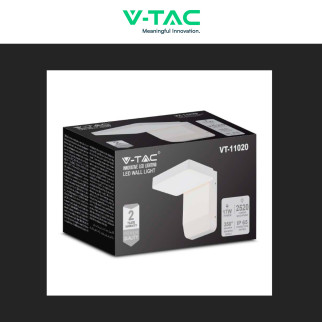 VT-11020 Lampada LED da Muro Bianca 17W SMD IP65 V-Tac