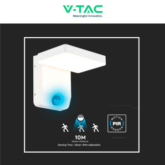 VT-11020S Lampada LED 17W IP65 Sensore PIR V-Tac da Muro