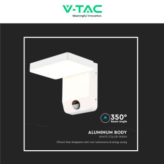 VT-11020S Lampada LED 17W IP65 Sensore PIR V-Tac da Muro