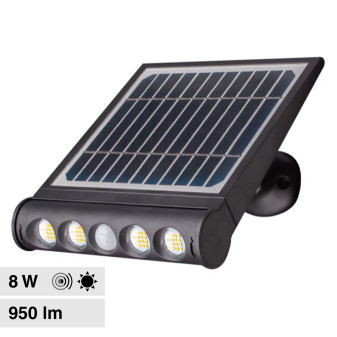 VT-11108 Lampada LED Muro 2W IP65 Sensore e Pannello V-Tac
