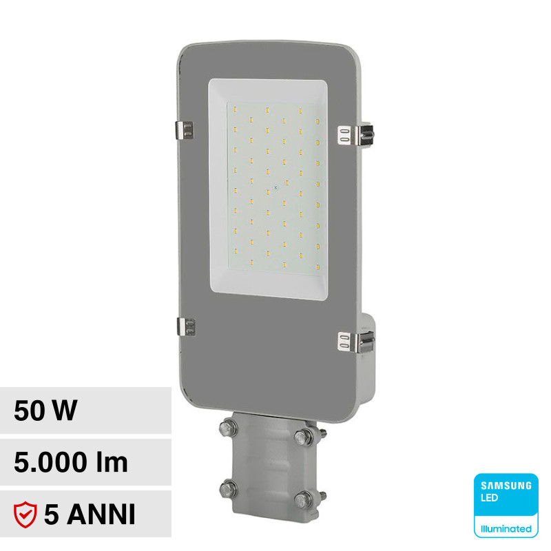 VT-50ST Lampada Stradale LED 50W IP65 SMD Samsung V-Tac