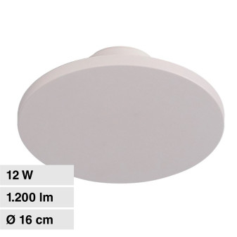 VT-8612 Plafoniera LED 12W SMD IP65 Bianca V-Tac