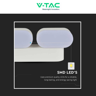 VT-814 Lampada LED da Muro 10W SMD IP65 Colore Bianco V-Tac