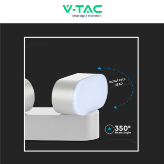VT-814 Lampada LED da Muro 10W SMD IP65 Colore Bianco V-Tac
