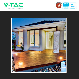 VT-11022 Lampada LED Giardino 2W IP65 Sensore Pannello V-Tac