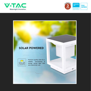 VT-11022 Lampada LED Giardino 2W IP65 Sensore Pannello V-Tac