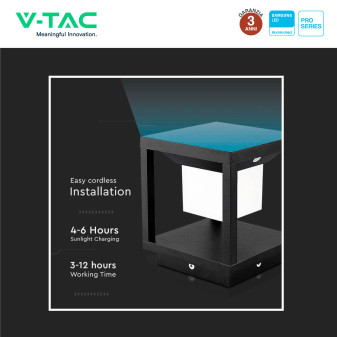 VT-11022 Lampada LED Giardino 2W IP65 Sensore V-Tac