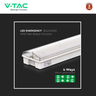 VT-996 Lampada di Emergenza Exit LED 3W SMD V-Tac