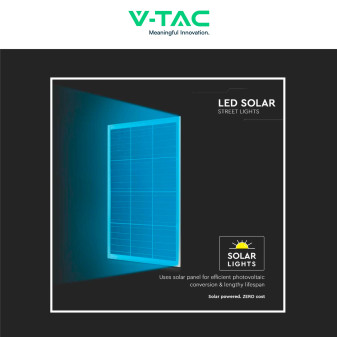 VT-20201ST Lampada Stradale 33W Pannello Solare IP65 V-Tac