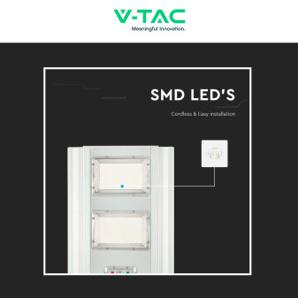 VT-20201ST Lampada Stradale 33W Pannello Solare IP65 V-Tac