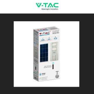 VT-20201ST Lampada Stradale 33W Pannello Solare IP65 V-Tac