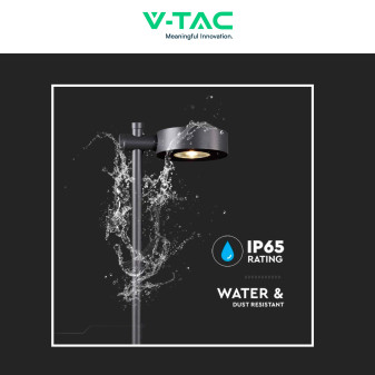 VT-11107 Lampada LED Giardino 6W CRI≥90 Colore Nero V-Tac